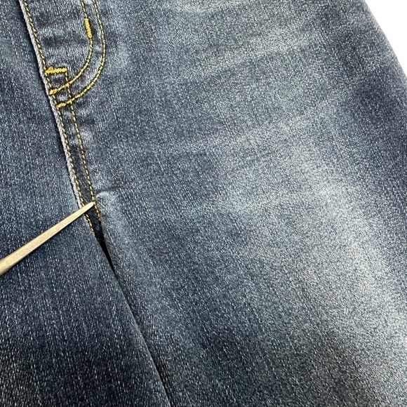 SPANX Womens Distressed Skinny Denim Legging Sz Medium Blue Medium Wash 20203R - Picture 7 of 9